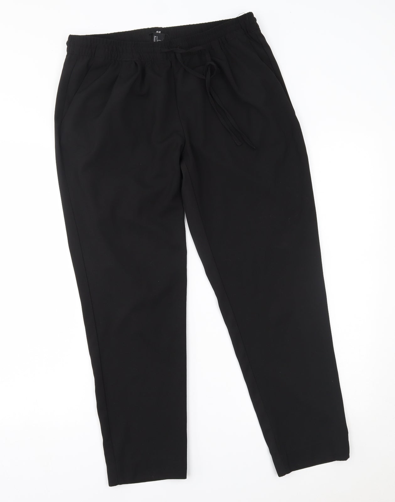 Womens UK Size S H&M Regular Fit  Black Trousers