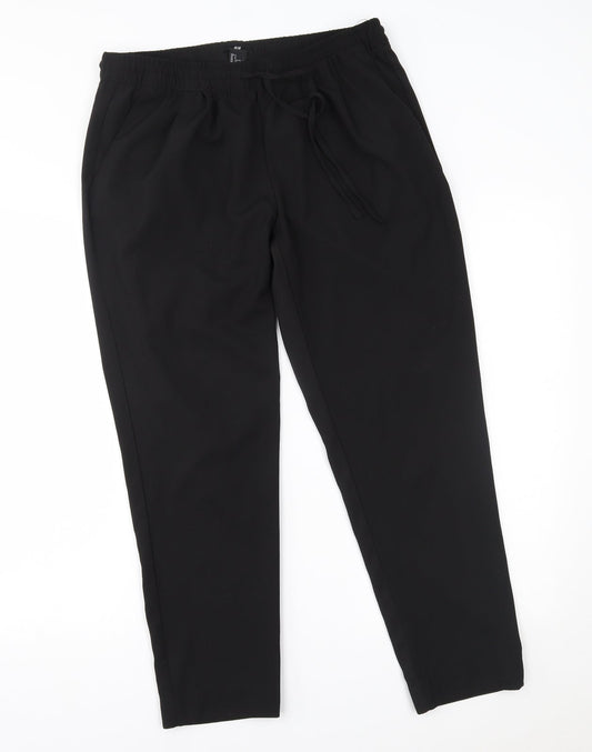 Womens UK Size S H&M Regular Fit  Black Trousers