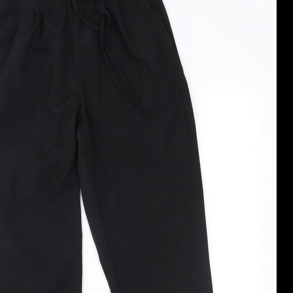Womens UK Size S H&M Regular Fit  Black Trousers