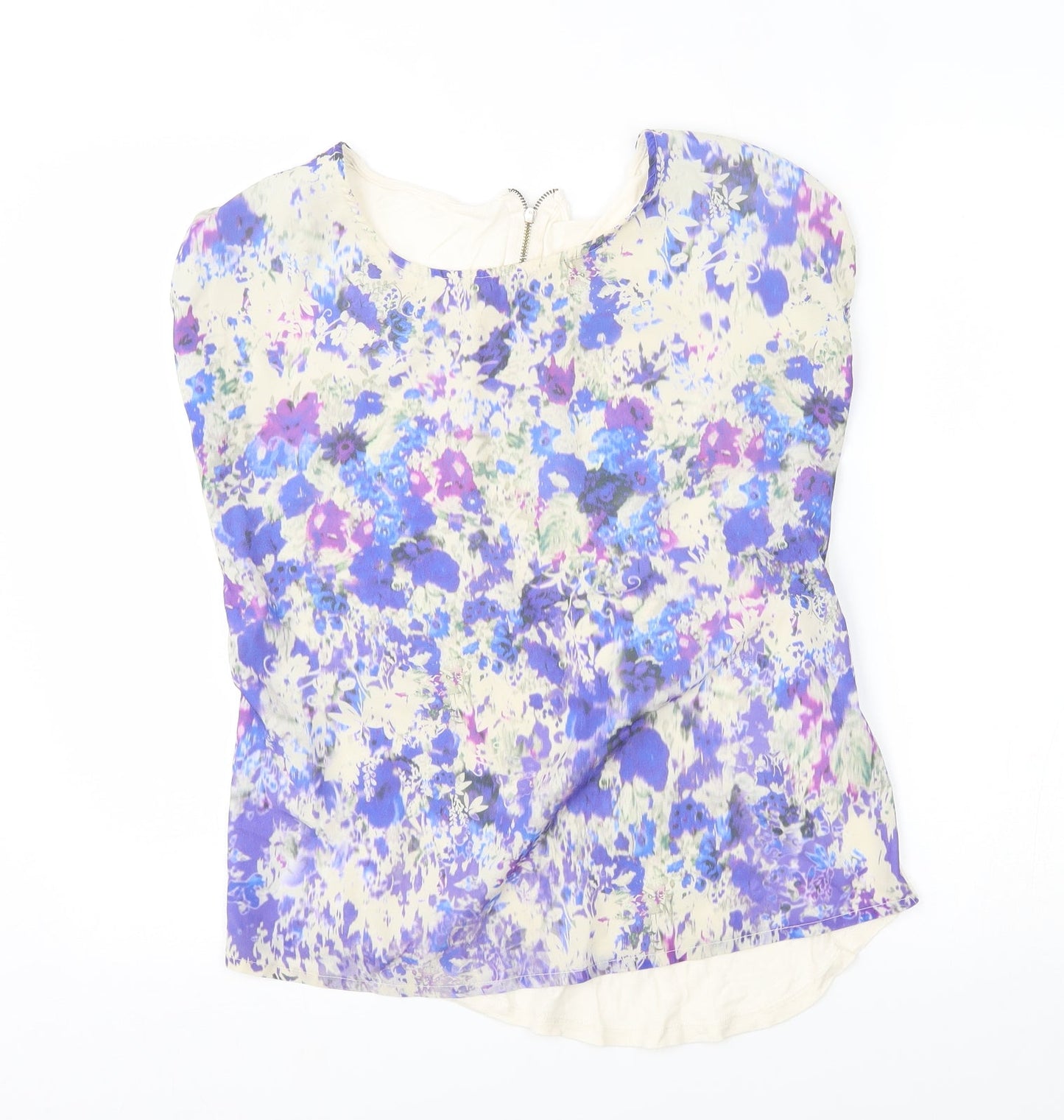 Womens UK Size 10 Warehouse Multicoloured Basic Blouse