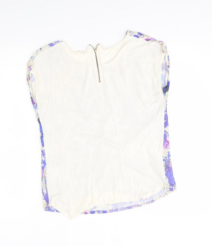Womens UK Size 10 Warehouse Multicoloured Basic Blouse
