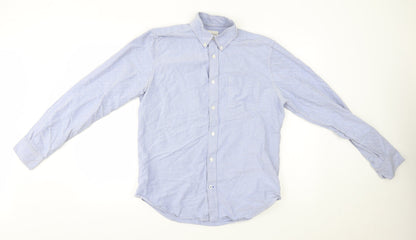 Mens UK Size M Gap Blue  Button-Up Long Sleeve Casual Shirt