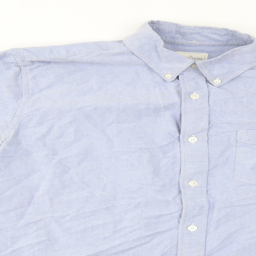 Mens UK Size M Gap Blue  Button-Up Long Sleeve Casual Shirt