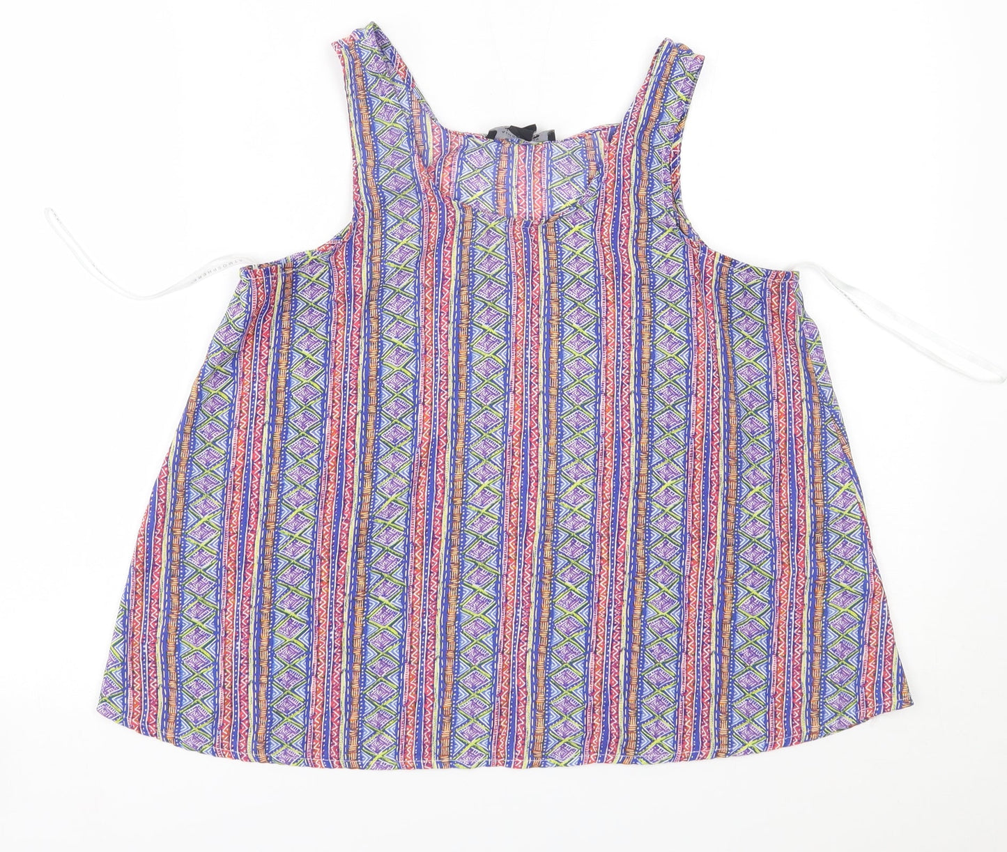 Womens UK Size 10 Atmosphere Multicoloured Basic Blouse