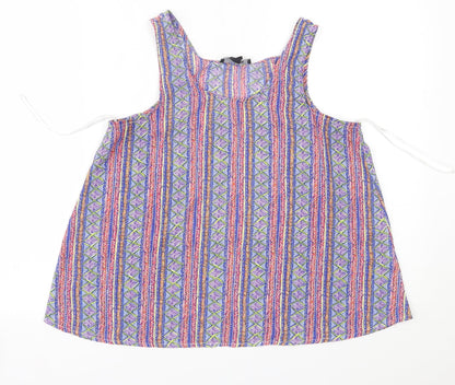 Womens UK Size 10 Atmosphere Multicoloured Basic Blouse