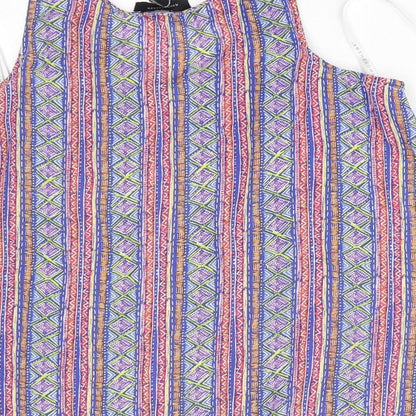 Womens UK Size 10 Atmosphere Multicoloured Basic Blouse