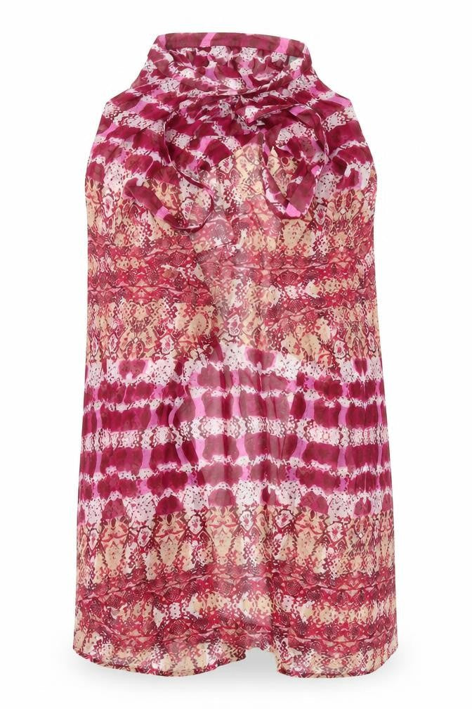 Womens UK Size 10 ASOS Pink Wrap Blouse