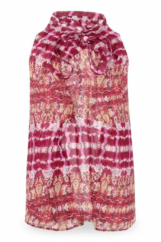 Womens UK Size 10 ASOS Pink Wrap Blouse