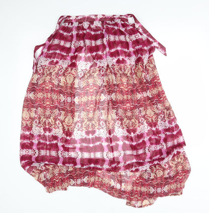 Womens UK Size 10 ASOS Pink Wrap Blouse