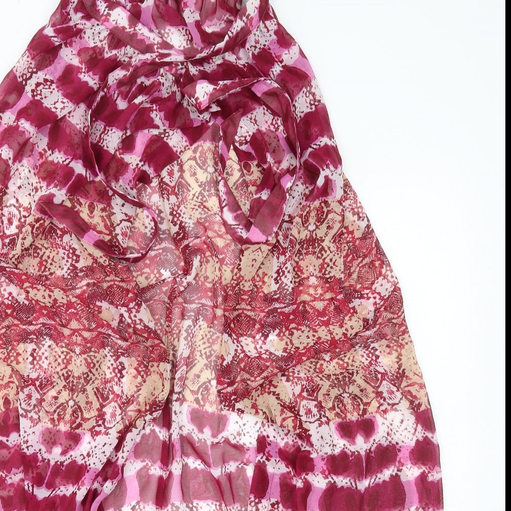 Womens UK Size 10 ASOS Pink Wrap Blouse