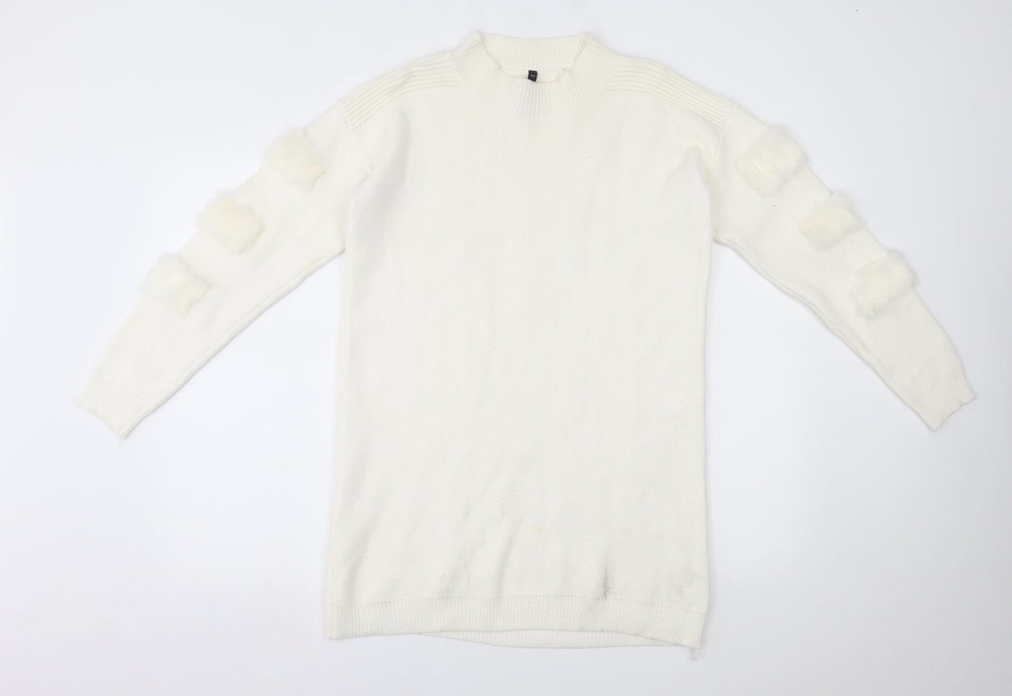 TU Womens White   Pullover Jumper One Size