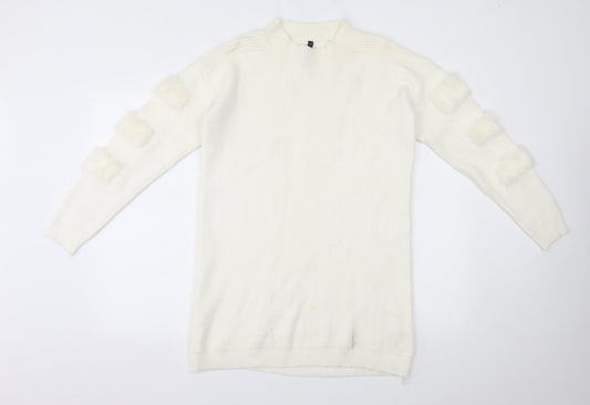 TU Womens White   Pullover Jumper One Size