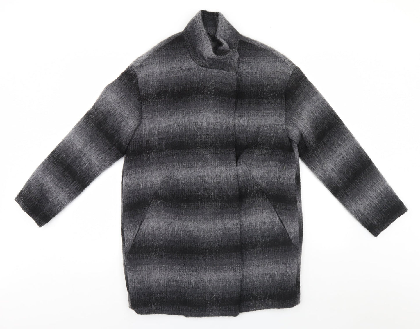 Primark Womens Grey   Overcoat Coat Size 10