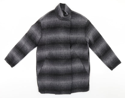 Primark Womens Grey   Overcoat Coat Size 10