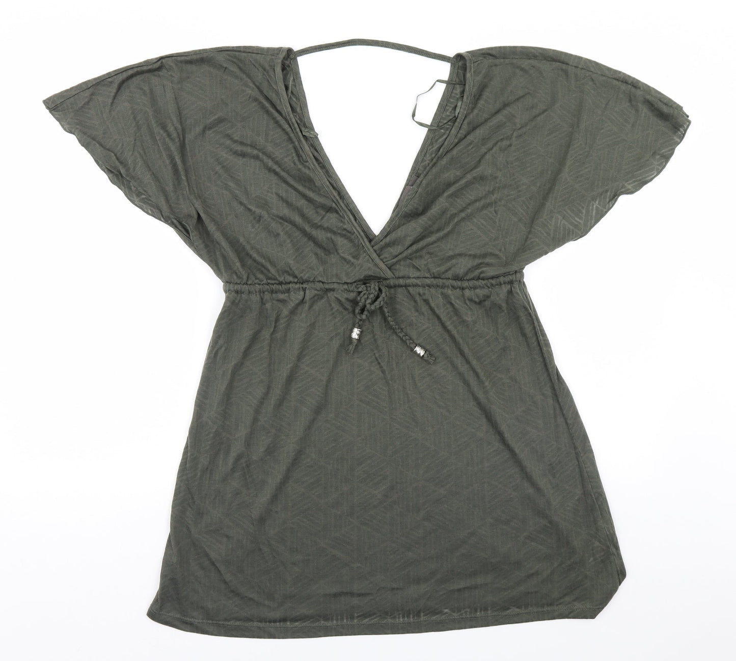 Primark Womens Brown Geometric  Basic Blouse Size 6