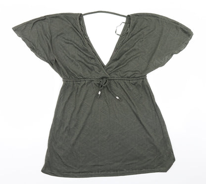 Primark Womens Brown Geometric  Basic Blouse Size 6