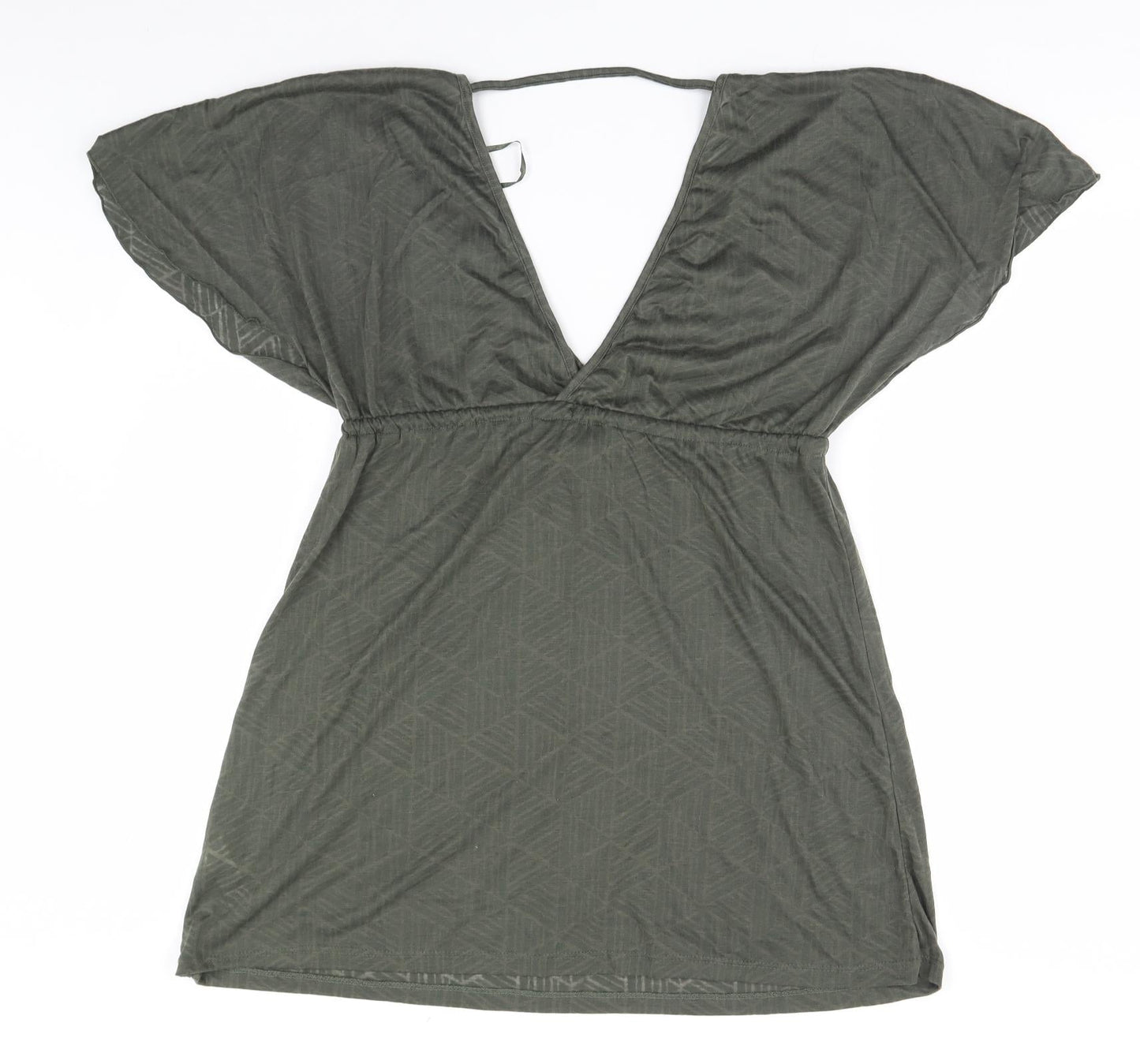 Primark Womens Brown Geometric  Basic Blouse Size 6