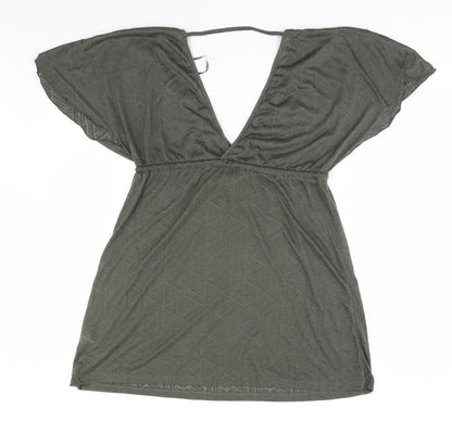 Primark Womens Brown Geometric  Basic Blouse Size 6