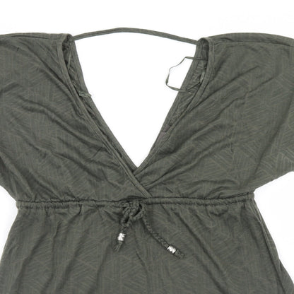 Primark Womens Brown Geometric  Basic Blouse Size 6