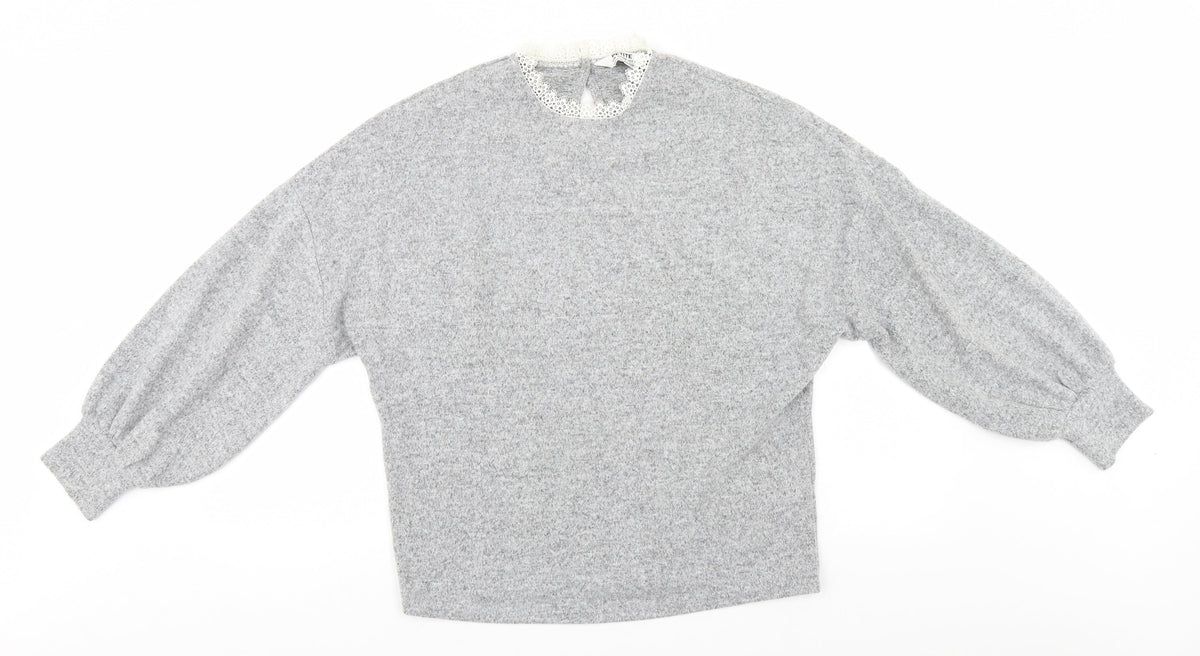 Additional front view of Dorothy Perkins women’s grey jumper, size UK 12