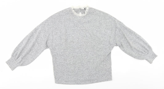 Womens UK Size 12 Dorothy Perkins Grey Pullover Jumper