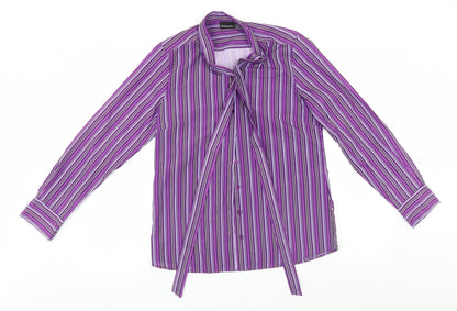 Womens UK Size 10 Dimensions Multicoloured Basic Button-Up