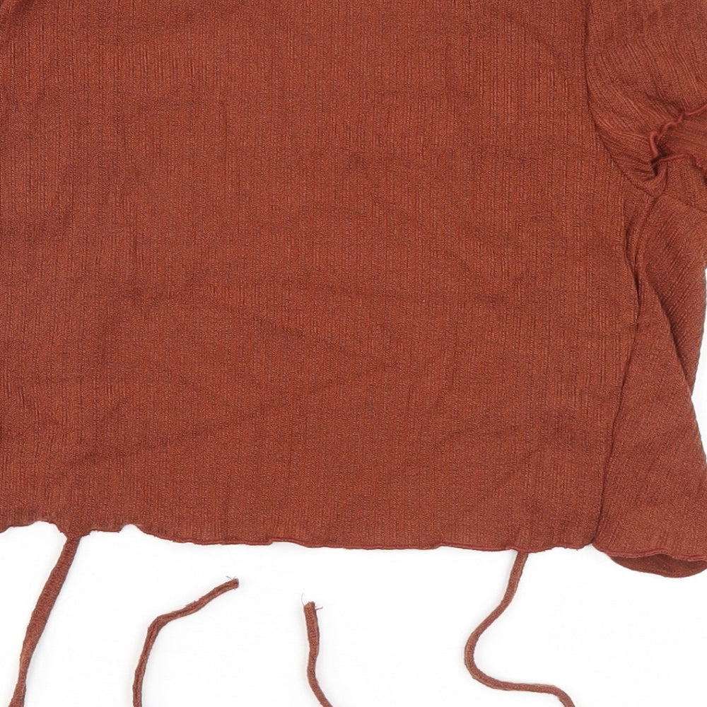 SheIn Womens Brown   Basic Blouse Size M