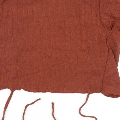 SheIn Womens Brown   Basic Blouse Size M