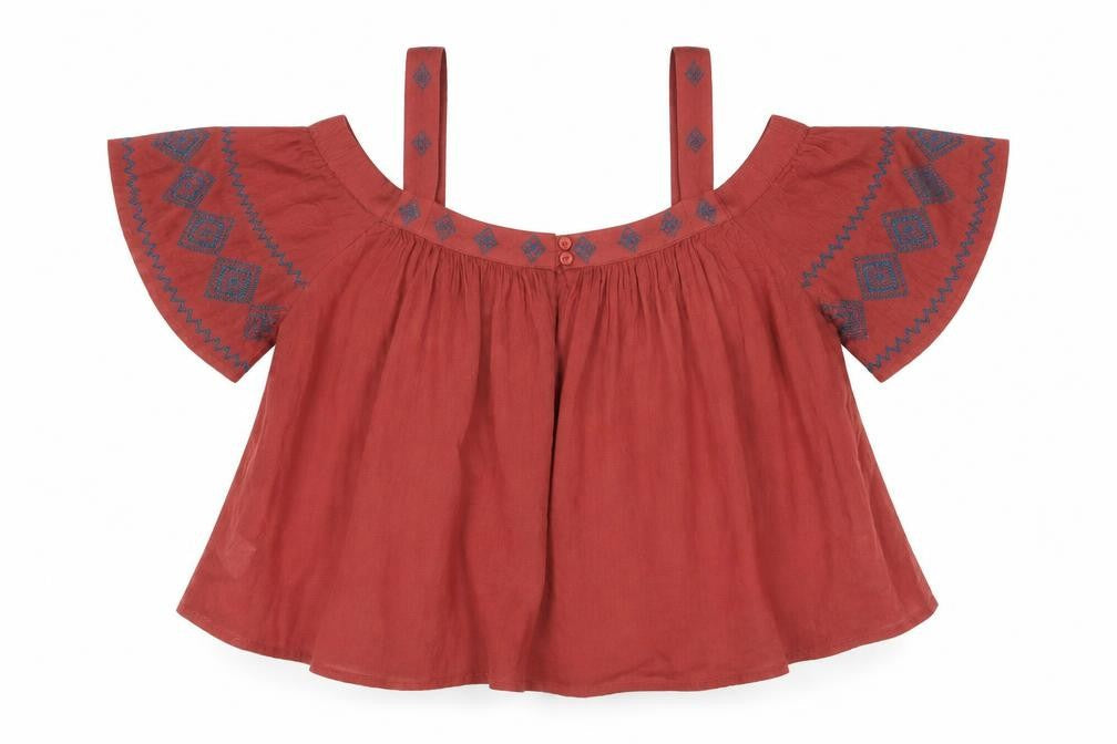 Womens UK Size L Preworn Brown Basic Blouse