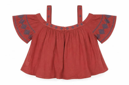 Womens UK Size L Preworn Brown Basic Blouse
