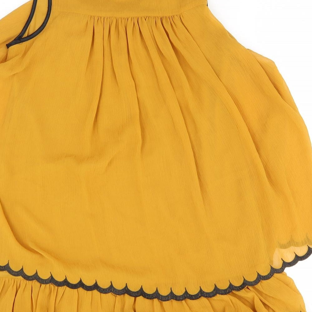 H&M Womens Orange   A-Line  Size 8