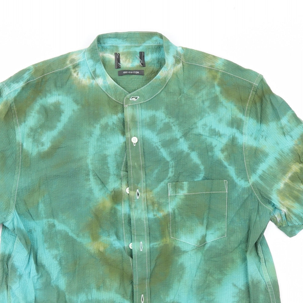 Primark Boys Multicoloured Geometric  Basic Button-Up Size L