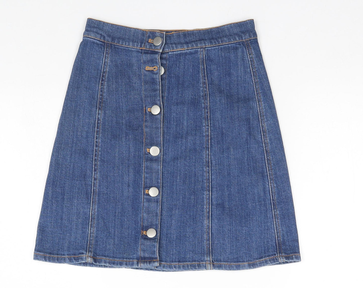 H&M Womens Blue   Straight & Pencil Skirt Size 4