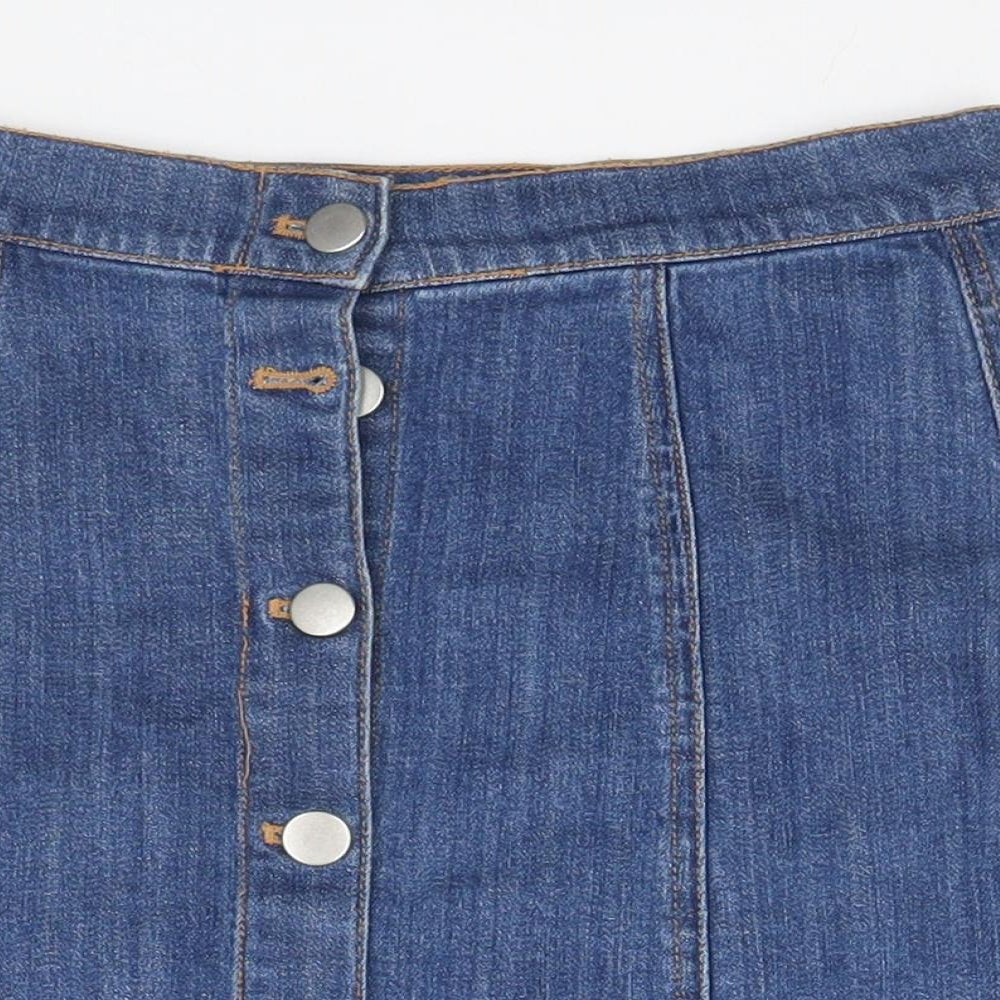 H&M Womens Blue   Straight & Pencil Skirt Size 4