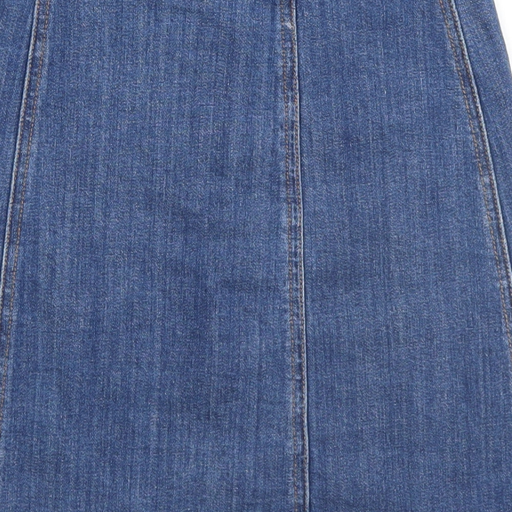 H&M Womens Blue   Straight & Pencil Skirt Size 4