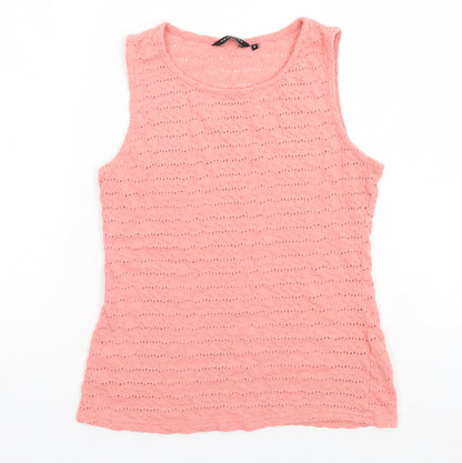 New Look Womens Pink   Basic Tank Size 8