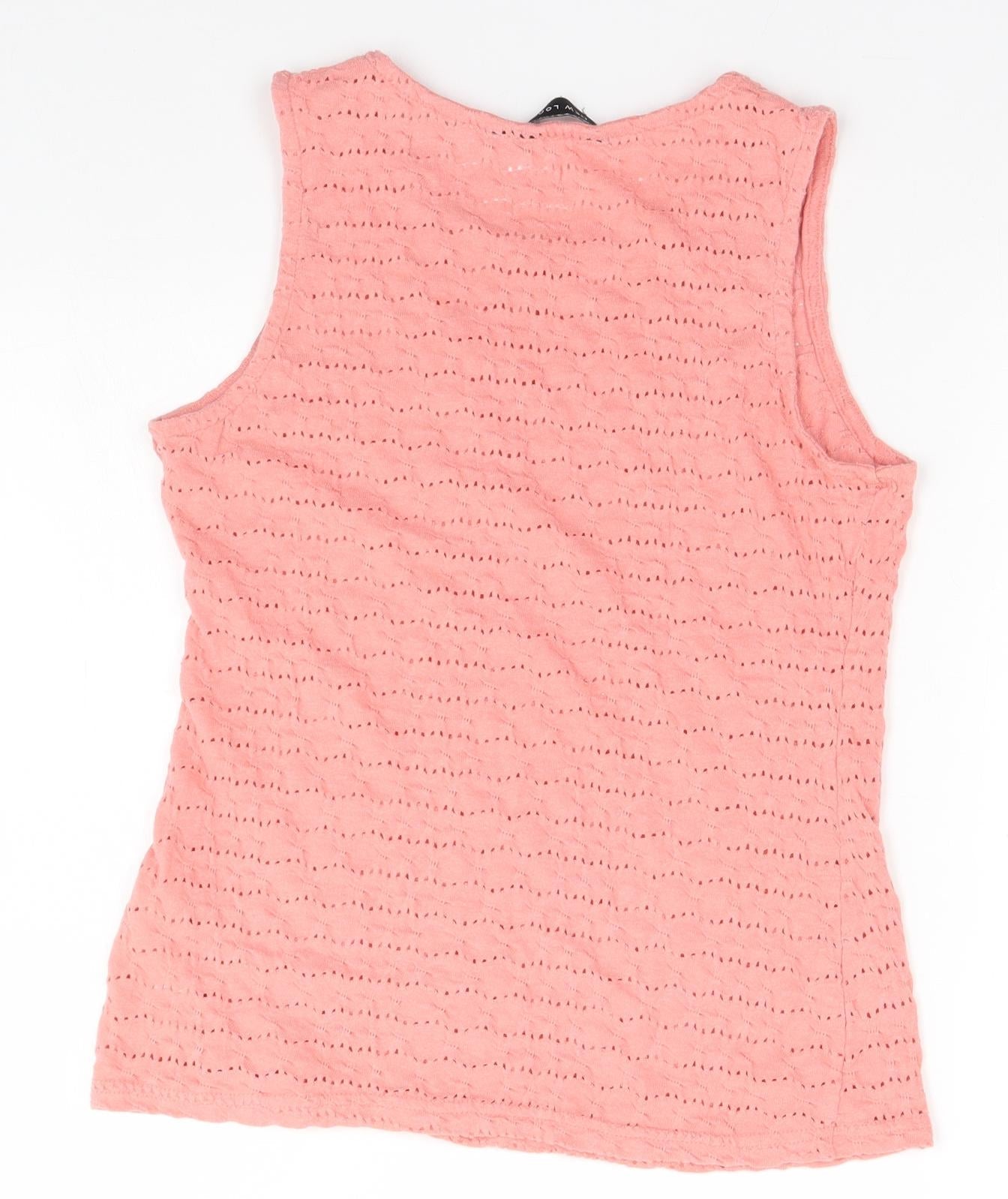 New Look Womens Pink   Basic Tank Size 8