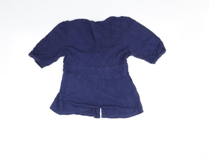 Miss Selfridge Womens Blue   Basic T-Shirt Size 10