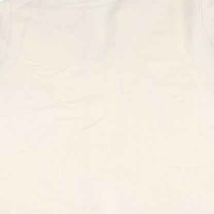 Womens UK Size 16 Marks and Spencer Beige Basic Button-Up