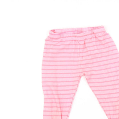 BigKosh Girls Pink Striped  Jegging Trousers Size 6 Years - leggings