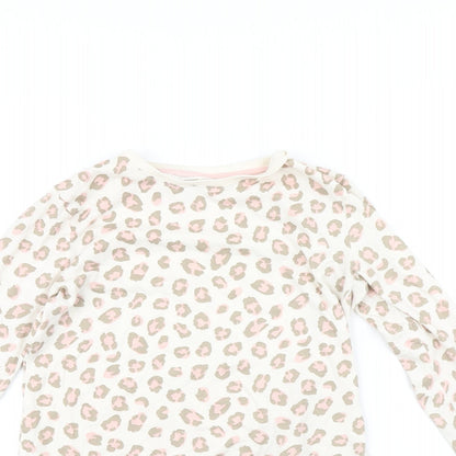 F&F Girls Pink Animal Print  Top Pyjama Top Size 13 Years