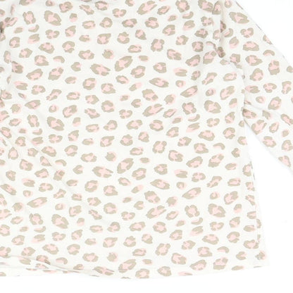 F&F Girls Pink Animal Print  Top Pyjama Top Size 13 Years