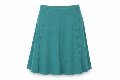Front view of Preworn women’s blue a-line skirt, size M