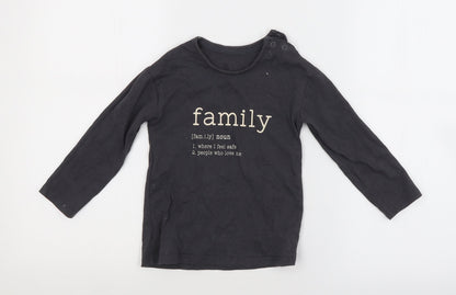 George Baby Grey   Basic T-Shirt Size 18-24 Months  - FAMILY