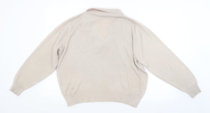 Womens UK Size  Preworn Beige Pullover Jumper