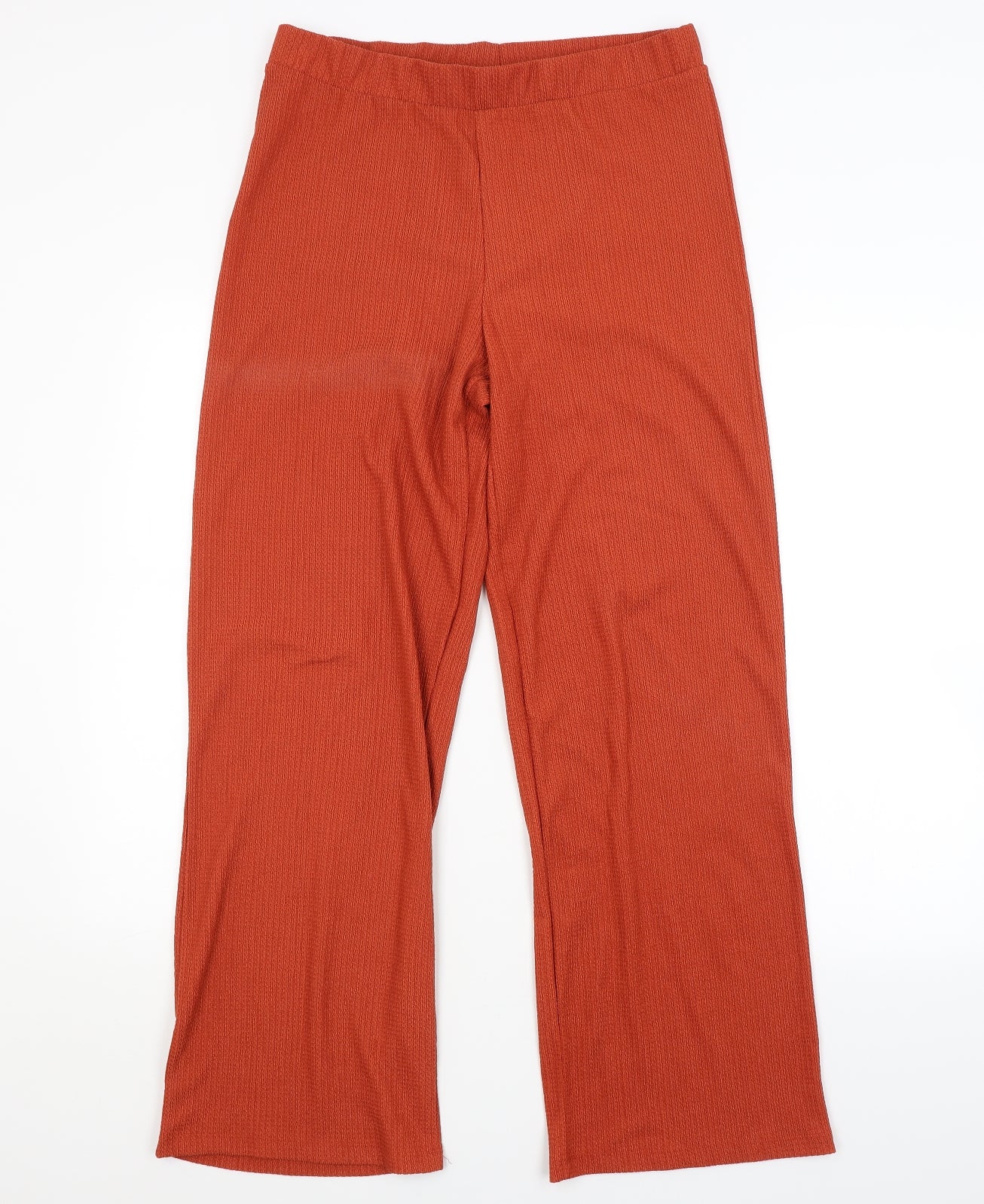 Womens UK Size 12 Papaya Regular Fit  Red Trousers