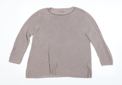 Womens UK Size 14 NEXT Purple Pullover Jumper