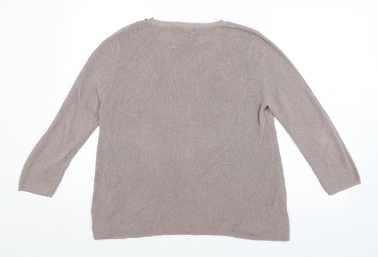 Womens UK Size 14 NEXT Purple Pullover Jumper