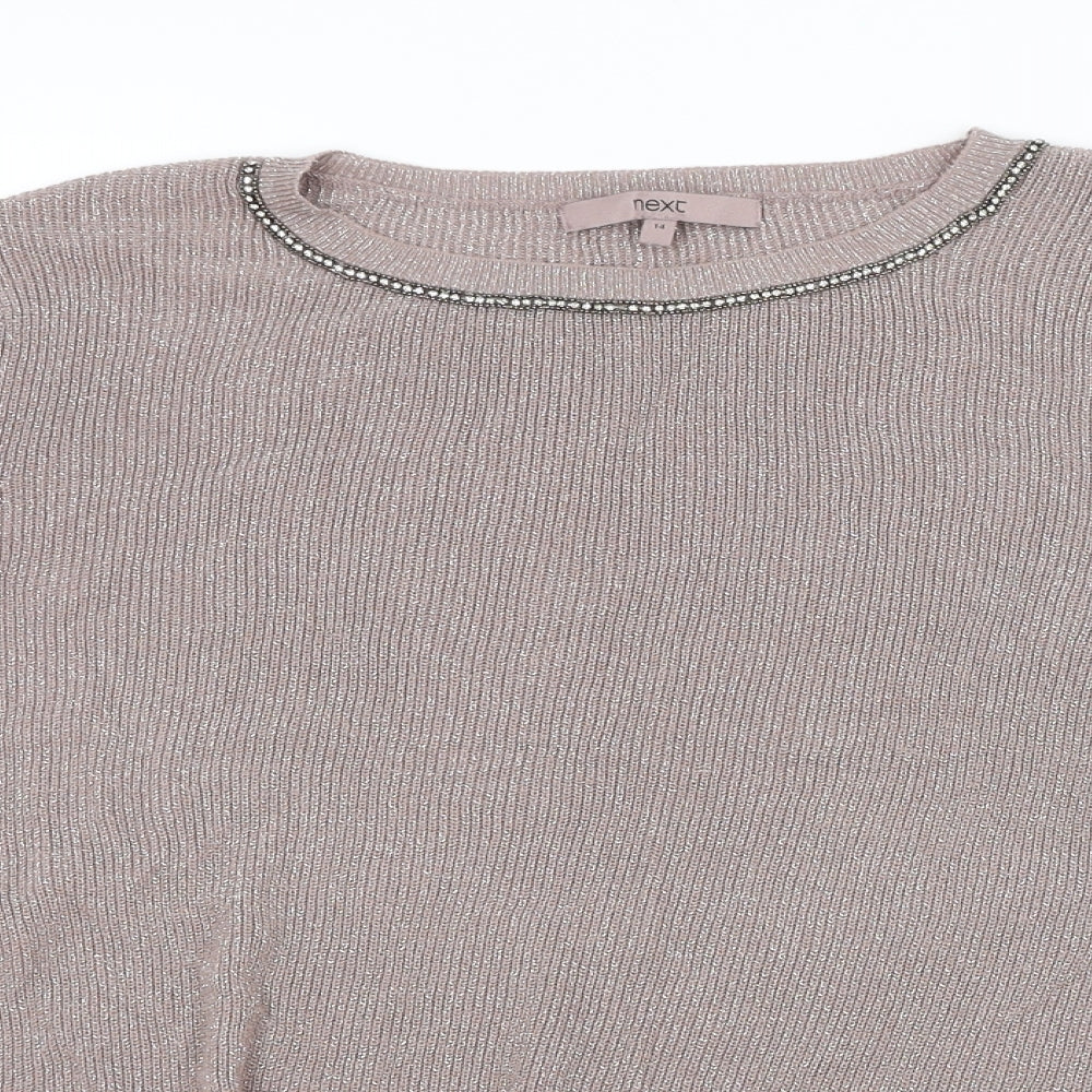 Womens UK Size 14 NEXT Purple Pullover Jumper