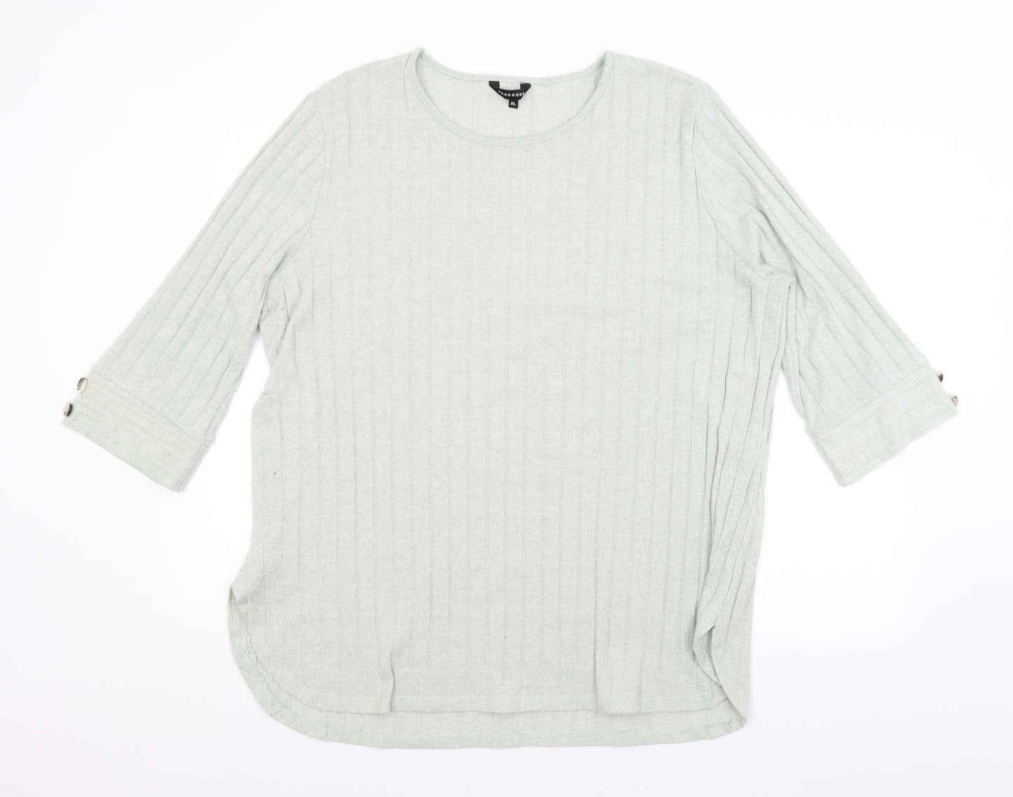 Womens UK Size XL Peacocks Green Pullover Jumper